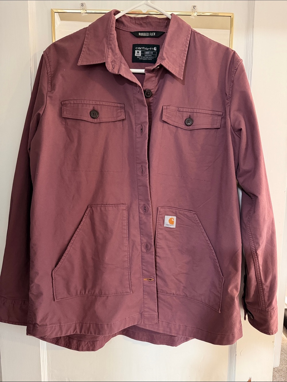 Carhartt Women's Rugged Flex Utility Jacket in Dusty Rose